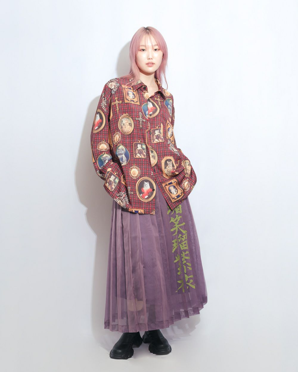 猫貴婦人シャツ | CRAYON ONLINE STORE