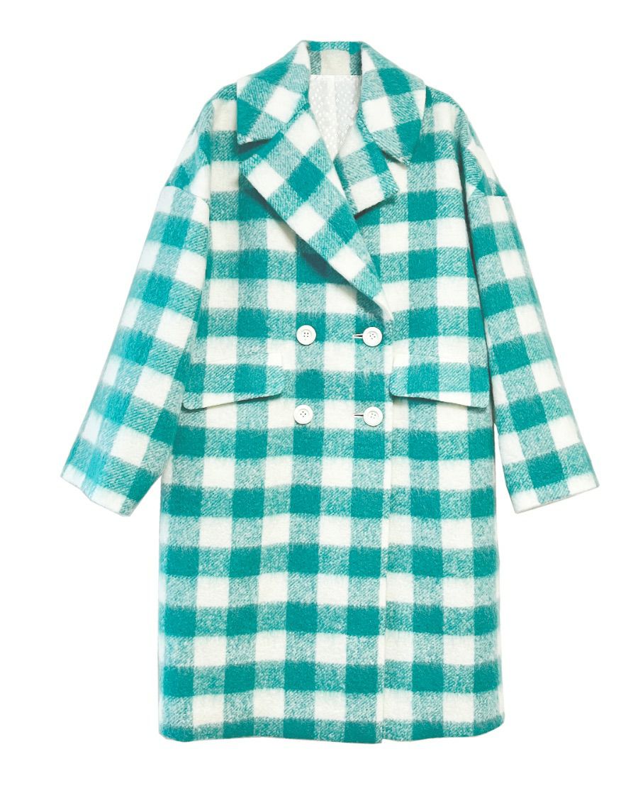 シェパードチェックロングコート | CRAYON ONLINE STORE