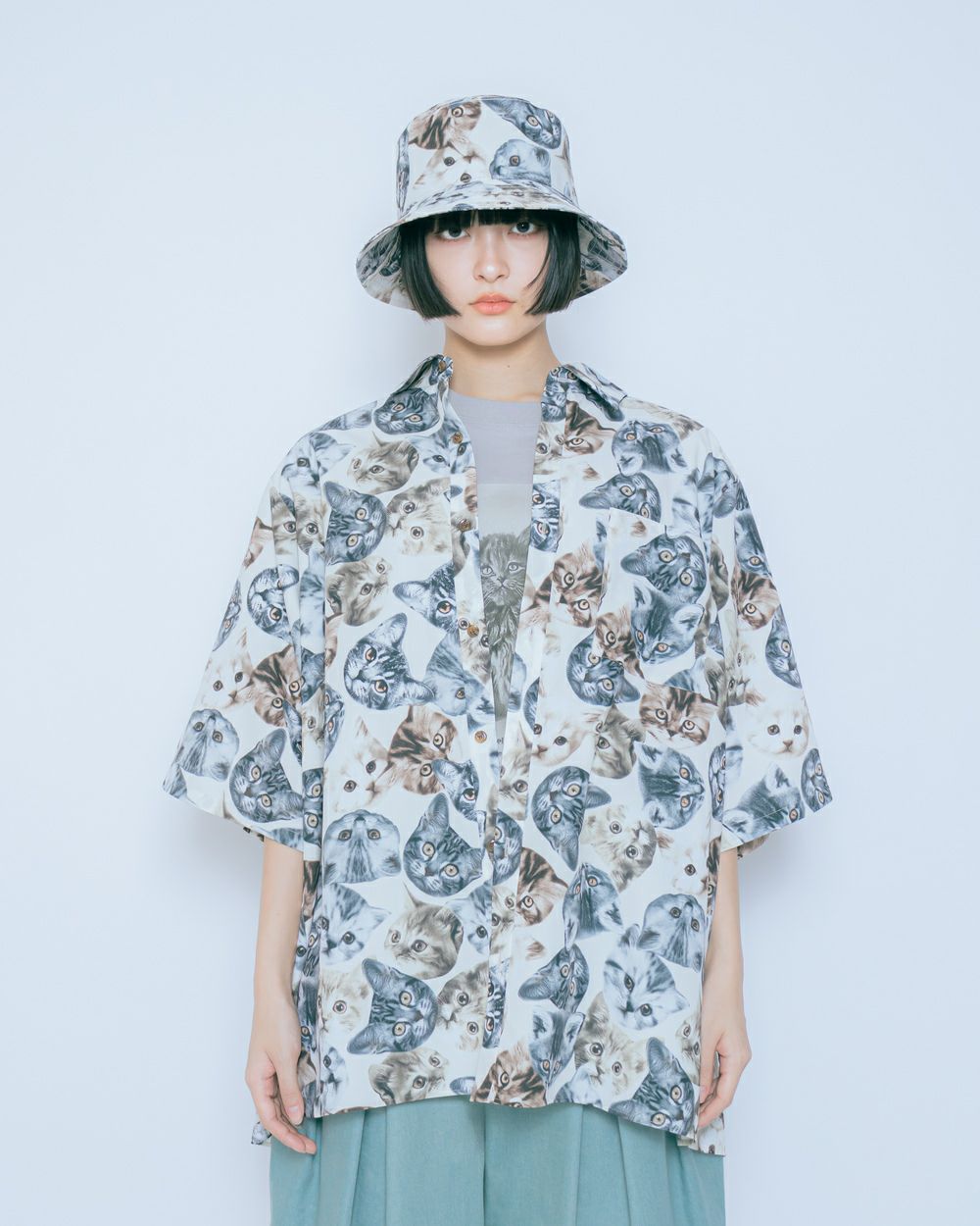 【12月スーパーSALE 15％OFF】 猫まみれシャツ | CRAYON ONLINE STORE トップス