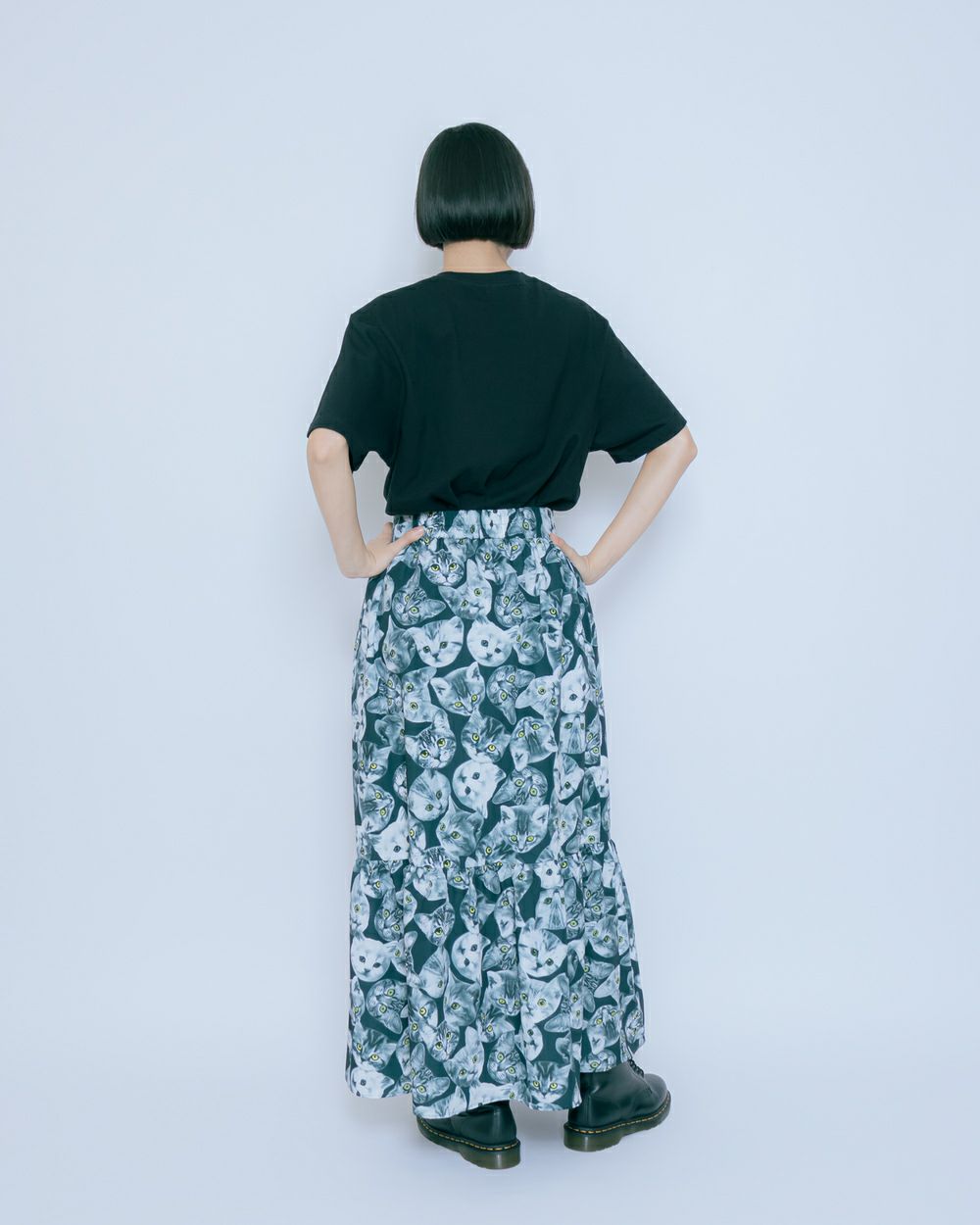 ★&ellcey アンドエルシー 猫まみれスカート クロ M ☆&ellcey アンドエルシー 猫まみれスカート クロ M - メルカリ