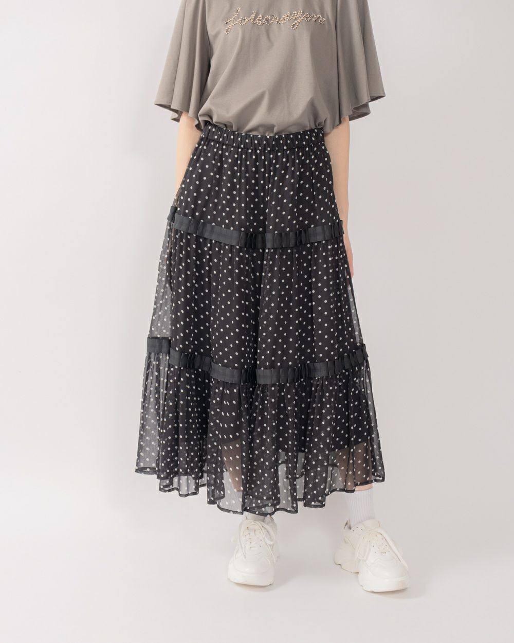 ドットティアードスカート | CRAYON ONLINE STORE