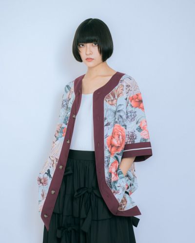 【美品】&ellecy アンドエルシー 浮世絵 猫 刺繍 チェック柄 ブルゾン &ellecy アンドエルシー 浮世絵 猫 刺繍 チェック柄 ブルゾン 美