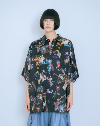 【美品】&ellecy アンドエルシー 浮世絵 猫 刺繍 チェック柄 ブルゾン 美品】&ellecy アンドエルシー 浮世絵 猫 刺繍 チェック柄