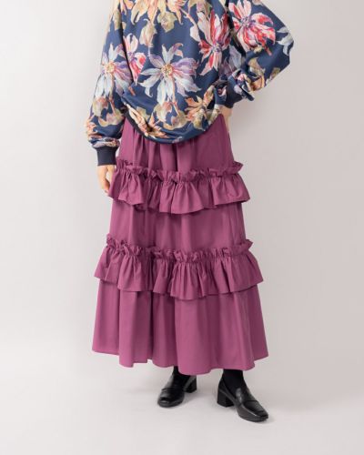 ロイスクレヨン プリーツスカート 花柄 ピンク Amazon.co.jp: [AKUNSY] 花柄スカート ロングスカート マキシ丈