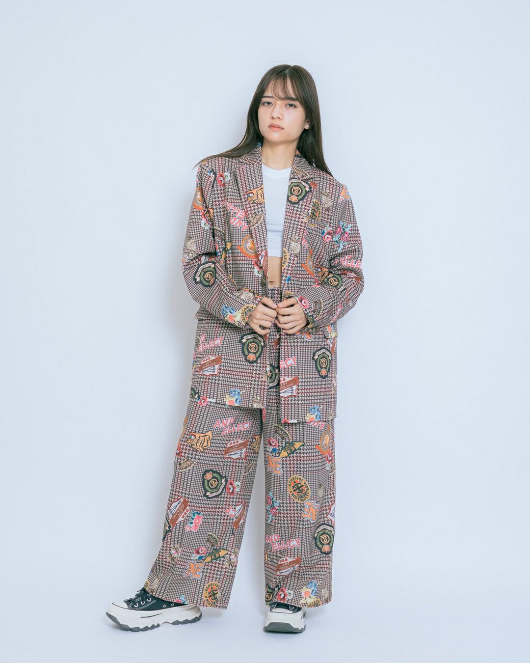 チェックアップリケジャケット | CRAYON ONLINE STORE