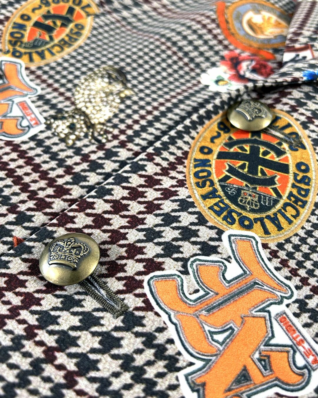 不良さん専用　CREAM SODA カスリチェック柄 ジップアップジャケット 不良さん専用 CREAM SODA カスリチェック柄 ジップアップジャケット