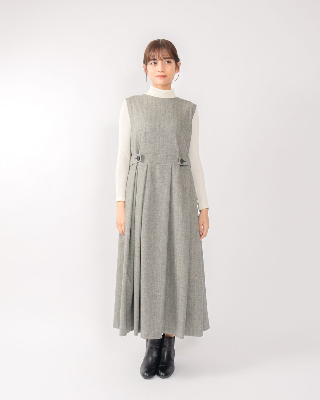 Lois CRAYON ストレートウールワンピース Lois CRAYON | CRAYON ONLINE STORE